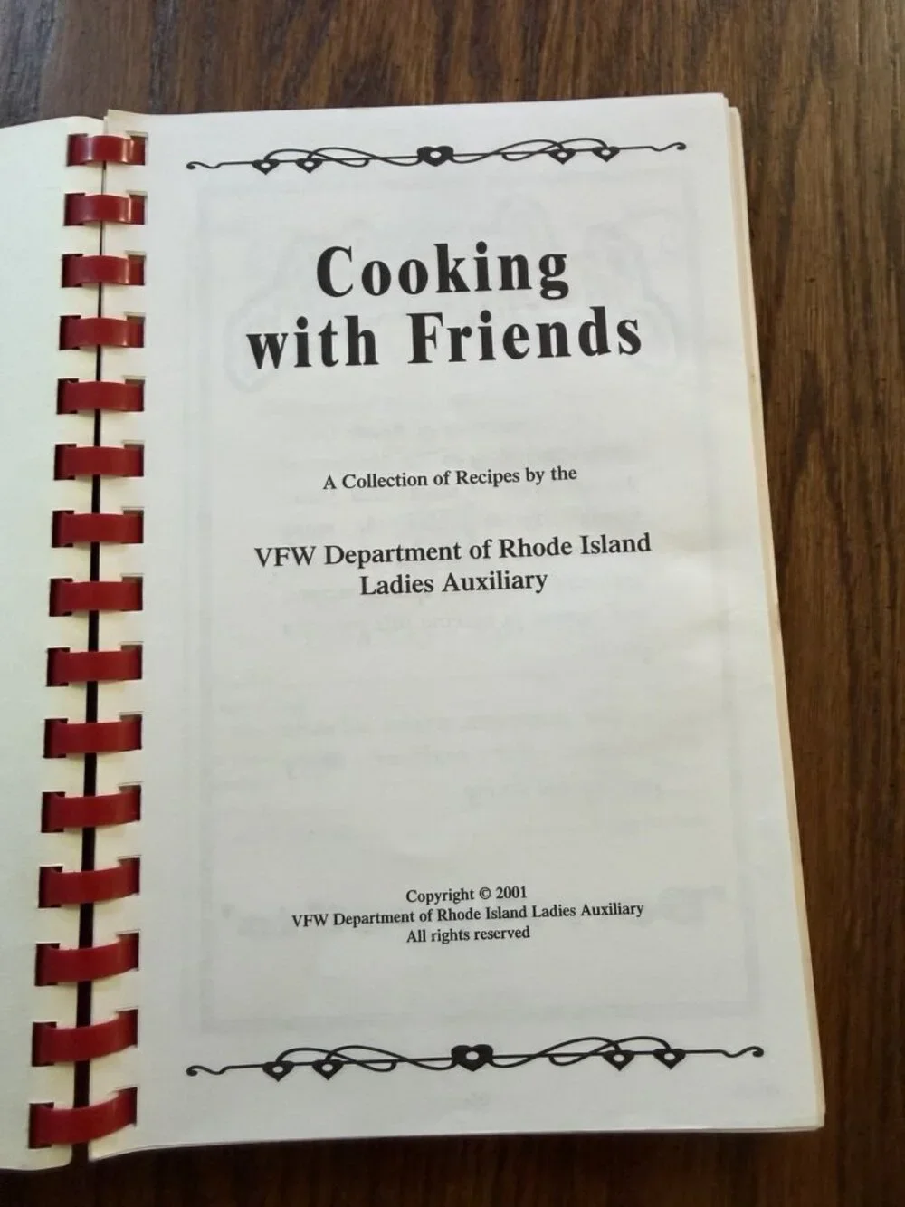 Cooking With Friends VFW Department Of Rhode Island‎ Ladies Auxiliary 2001